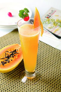 把握夏日的一抹鲜活 木瓜汁饮料摄影指南